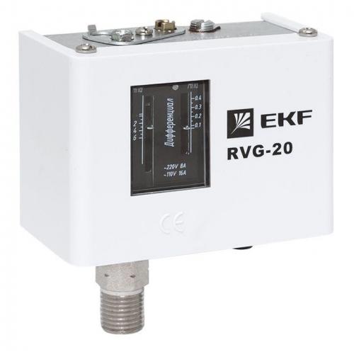 Реле избыточного давления RVG-20-0.6 (0.6МПа) EKF RVG-20-0.6 фото 14