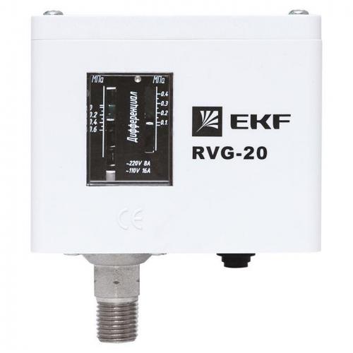 Реле избыточного давления RVG-20-0.6 (0.6МПа) EKF RVG-20-0.6 фото 9