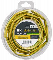 Трубка термоусадочная ТТУ нг-LS 3/1.5 желт./зел. (уп.2м) IEK UDR12-003-D15-002-K52-T
