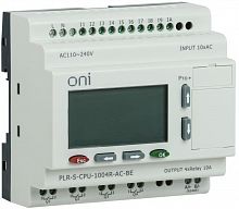 Реле логическое PLR-S. CPU1004(R) 220В AC с экраном ONI PLR-S-CPU-1004R-AC-BE