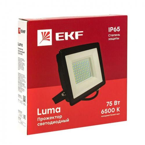 Прожектор светодиодный СДО-3005 75Вт 6500К IP65 Basic EKF FLL-3005-75-6500 фото 2