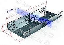 Лоток прямой перфорированный замковый ЛПМЗ200х100х3000 (0.7мм) УТ1.5 КЭМЗ 237 201031 14