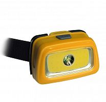 Фонарь-прожектор светодиодный налобный 3Вт + 3Вт COB направ. свет. 3 режима работы ( местное освещение; комбинированный) КОСМОС KOC-H3WDS-COB