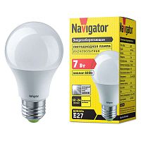Лампа светодиодная 61 473 NLL-A60-7-12/24-4K-E27 (низковольтная) Navigator 61473