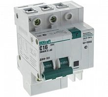 Выключатель автоматический дифференциального тока 2п C 16А 30мА тип AC 4.5кА ДИФ-101 4.5мод. SchE 15003DEK