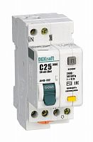 Выключатель автоматический дифференциального тока 2п C 25А 30мА тип AC 4.5кА ДИФ-102 2мод. DEKraft 16005DEK