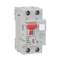 Выключатель автоматический дифференциального тока с защитой от сверхтоков YON MDR63-22C10-A 2п 30мА DKC MDR63-22C10-A
