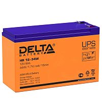 Аккумулятор 12В 9А.ч Delta HR 12-34 W