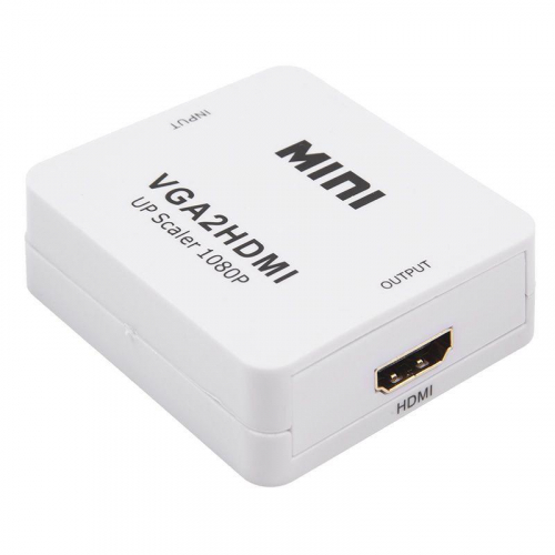 Конвертер VGA + Стерео 3.5мм на HDMI пластик бел. Rexant 17-6930 фото 3