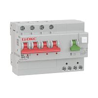 Выключатель автоматический дифференциального тока с защитой от сверхтоков YON MDV63-42C40-A 4п 30мА DKC MDV63-42C40-A