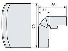 Угол внешний для канал-плинтуса AECN W бел. DKC 03141