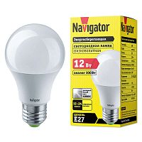 Лампа светодиодная 61 477 NLL-A60-12-12/24-4K-E27 (низковольтная) Navigator 61477