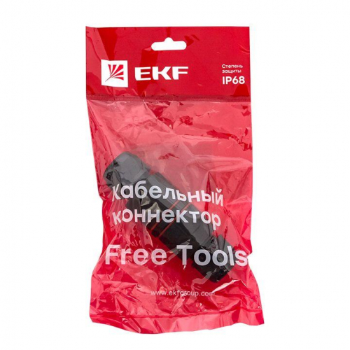 Коннектор кабельный I-образ. СМК 5PIN IP68 FreeTools PROxima EKF cct2-smk5 фото 2