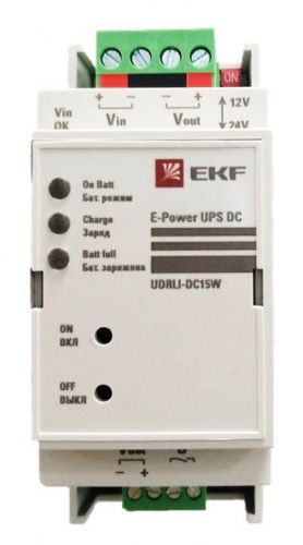 Источник бесперебойного питания постоянного тока E-Power UPS DC -15W 12/24В 3600мАч EKF UDRLi-DC15W фото 2