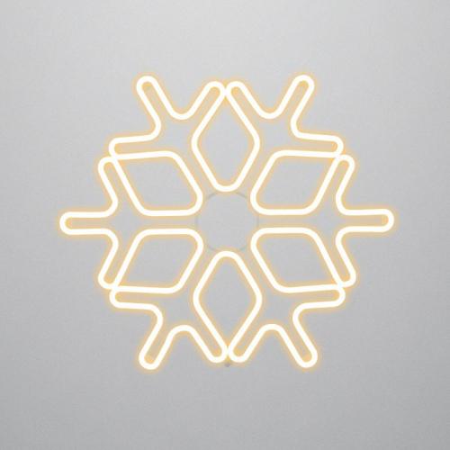 Фигура "Снежинка" из гибкого неона 60х60см тепл. бел. Neon-Night 501-326