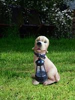 Светильник "Собака" 31х29.2х11.4 тепл. бел. садовый на солнечн. батарее аккум. AA NI-MH 600мАч КОСМОС KOC_SOL102_D