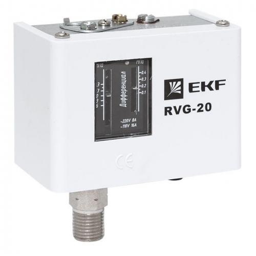 Реле избыточного давления RVG-20-1.6 (1.6МПа) EKF RVG-20-1.6 фото 13