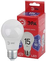 Лампа светодиодная ECO LED A60-15W-865-E27 R (диод груша 15Вт холодн E27) (10/100/1500) ЭРА Б0046357