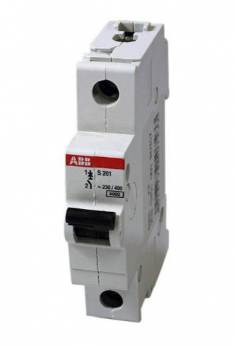 Выключатель автоматический модульный 1п C 16А 6кА S201 C16 ABB 2CDS251001R0164