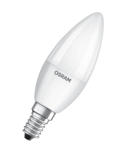 Лампа светодиодная LED Antibacterial B 5.5Вт (замена 50Вт) матовая 4000К нейтр. бел. E14 470лм угол пучка 220град. 220-240В бактерицид. покр. OSRAM 4058075561410 фото 2