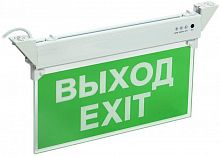 Светильник светодиодный ССА 2101 "ВЫХОД-EXIT" 3ч 3Вт ВЫХОД-EXIT IP20 аварийный IEK LSSA0-2101-3-20-K03